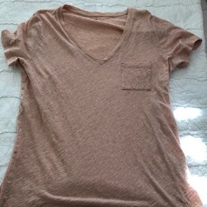 Light pink madewell layering top